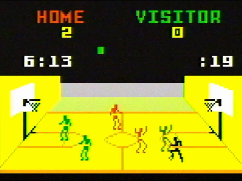 Gameplay of NBA Basketball for Intellivision